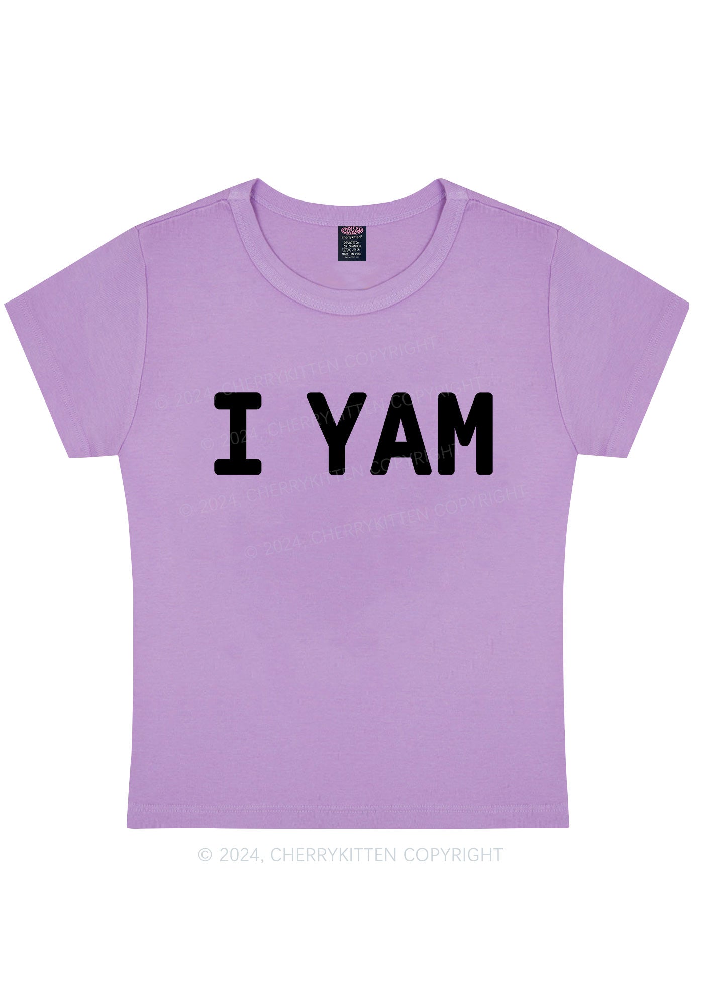 I Yam Y2K Valentine's Day Baby Tee Cherrykitten