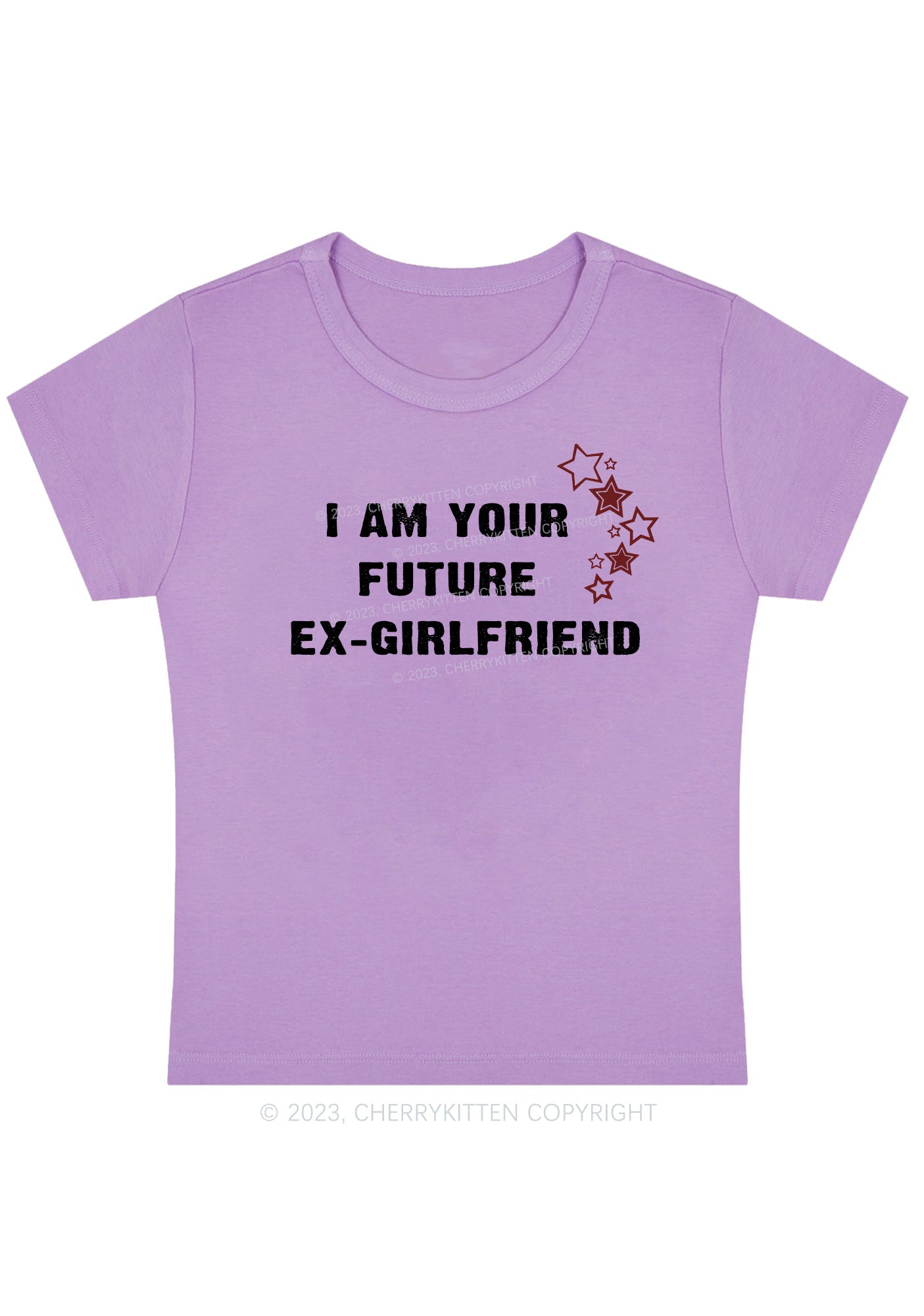 Curvy I Am Your Future Ex Girlfriend Baby Tee Cherrykitten