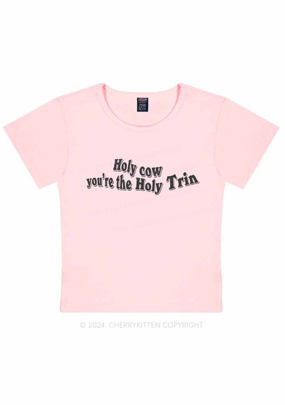 Holy Cow Y2K Baby Tee Cherrykitten