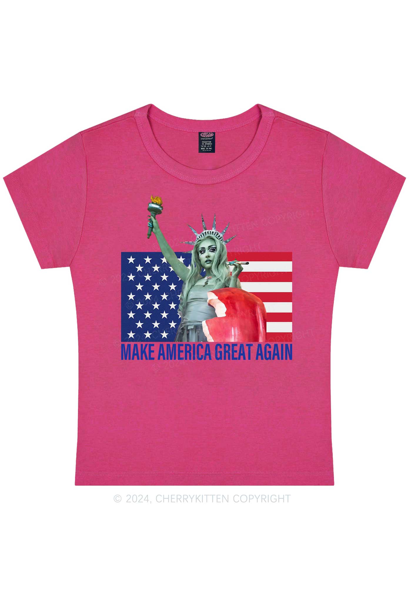 CR Make America Great Y2K Baby Tee Cherrykitten