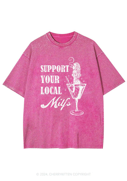 Support Your Local Mxxfs Y2K Washed Tee Cherrykitten