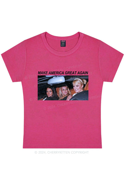 Make America Great Again Y2K Baby Tee Cherrykitten