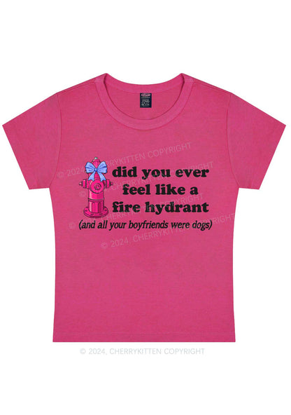 Fire Hydrant Y2K Baby Tee Cherrykitten