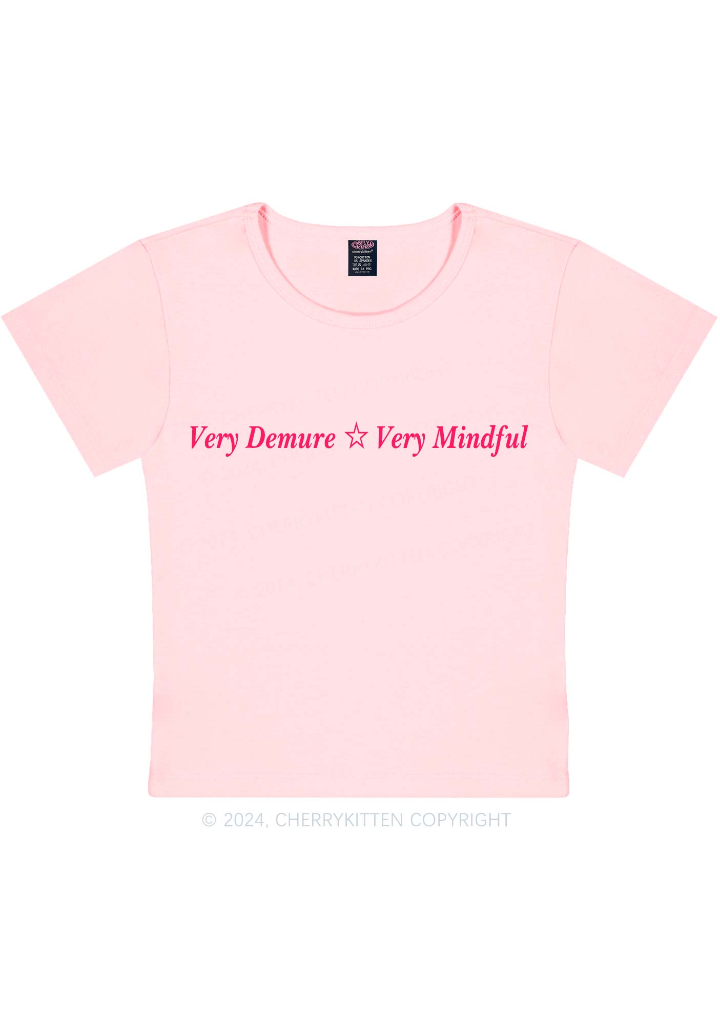 Very Demure Y2K Baby Tee Cherrykitten