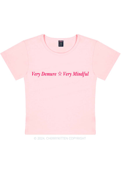 Very Demure Y2K Baby Tee Cherrykitten