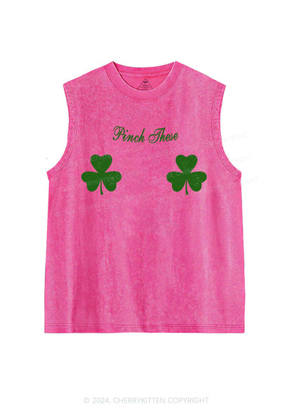 Pinch These St Patricks Y2K Washed Tank Cherrykitten