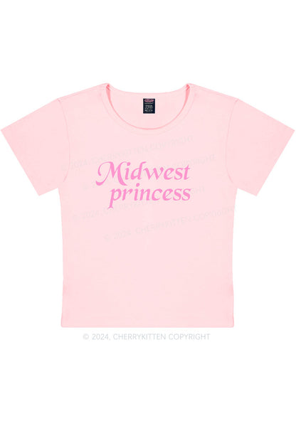 Midwest Princess Y2K Baby Tee Cherrykitten