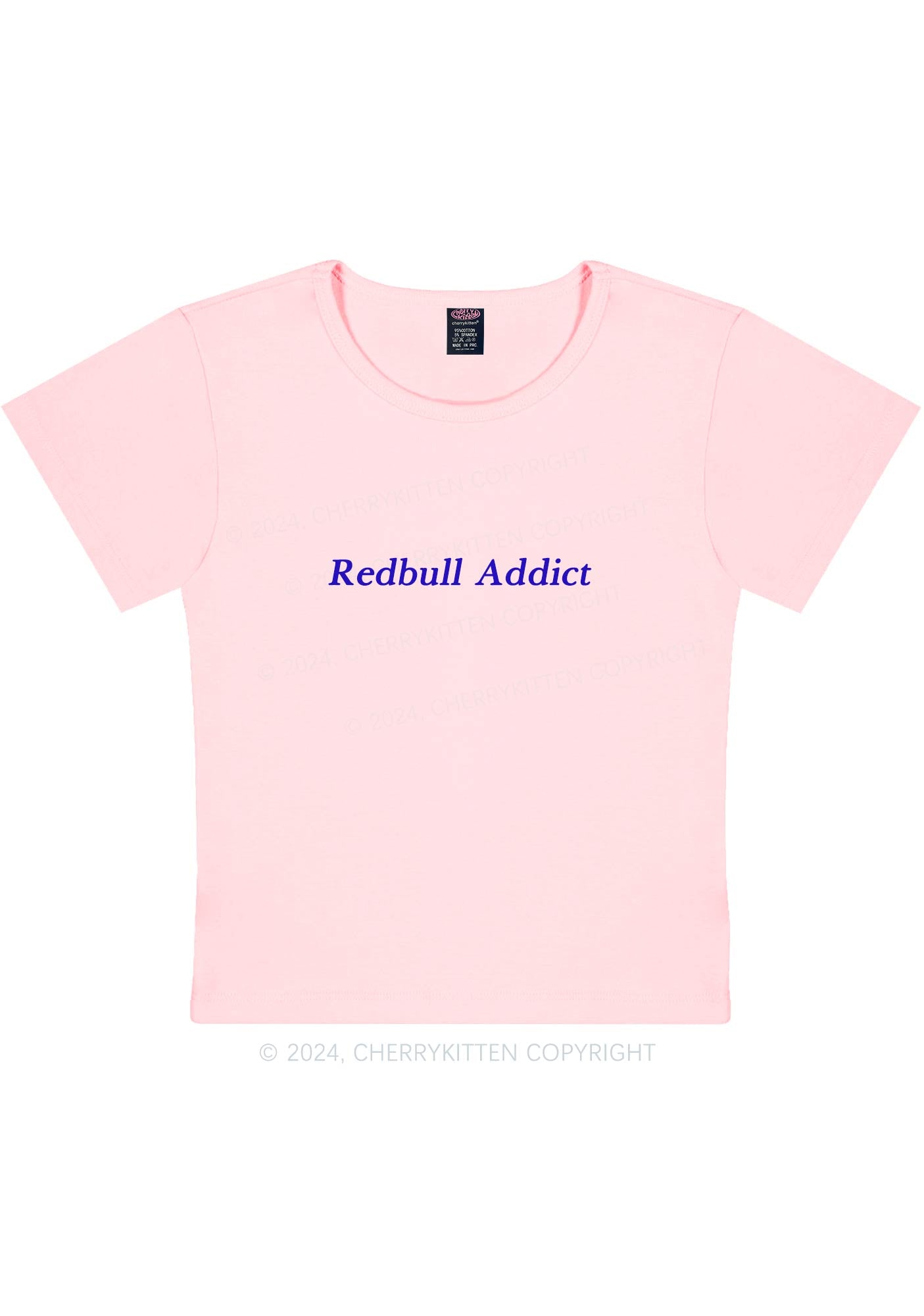 Redbull Addict Y2K Baby Tee Cherrykitten