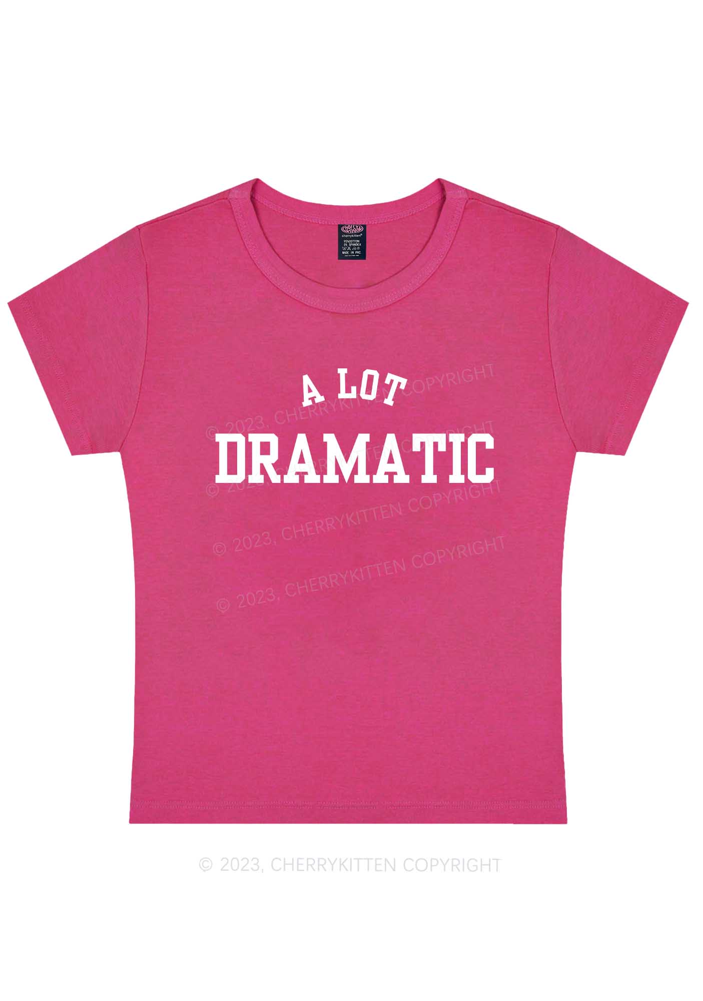 Curvy A Lot Dramatic Y2K Baby Tee Cherrykitten