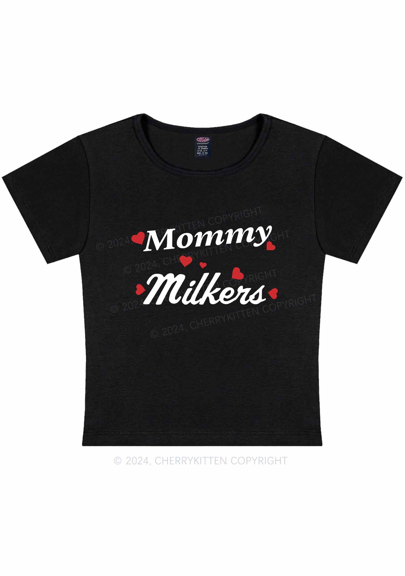 Mommy Milkers Y2K Baby Tee Cherrykitten