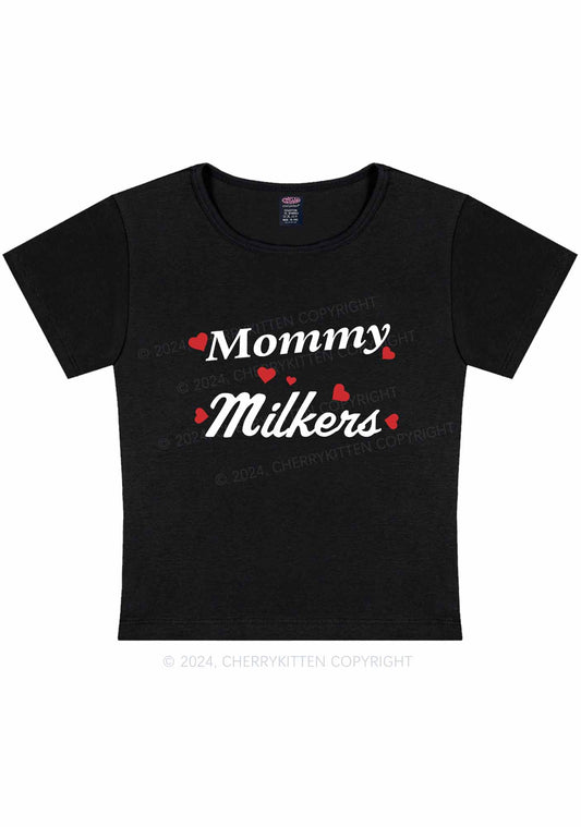 Mommy Milkers Y2K Baby Tee Cherrykitten