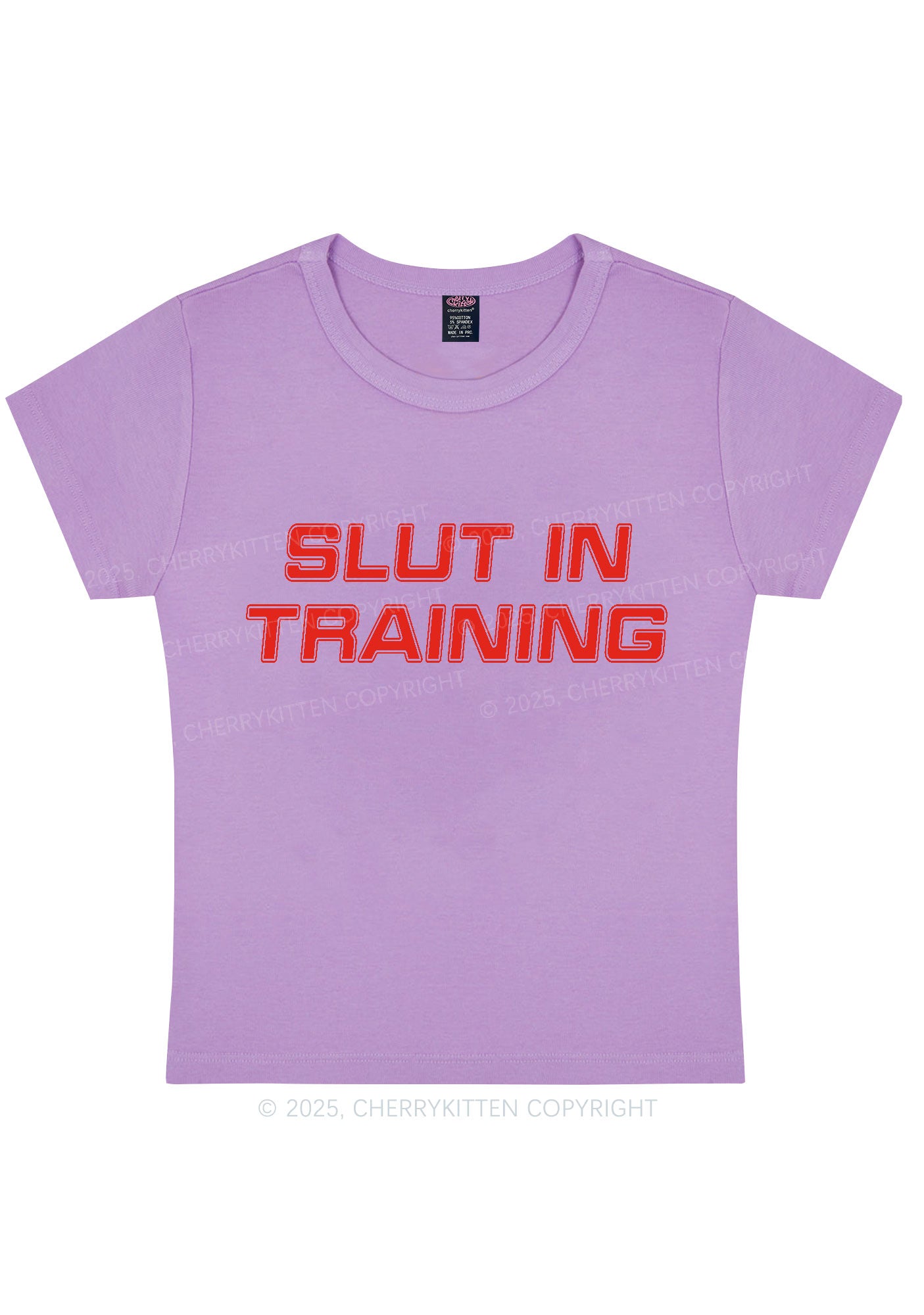 Slxt In Training Y2K Baby Tee Cherrykitten