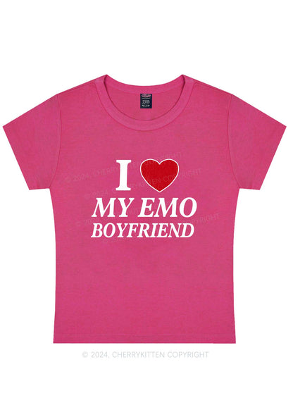 I Love My Emo BF Y2K Valentine's Day Baby Tee Cherrykitten