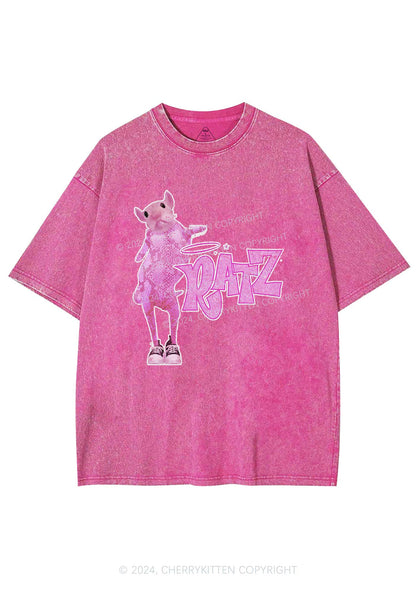 High Ratz Y2K Washed Tee Cherrykitten