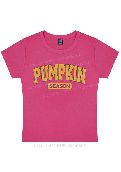 Halloween Pumpkin Season Y2K Baby Tee Cherrykitten