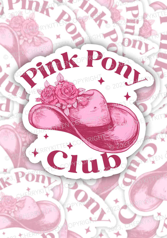 Pink Pony Club 1Pc Y2K Sticker Cherrykitten