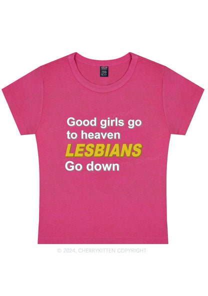 Good Girls Go To Heaven Y2K Baby Tee Cherrykitten