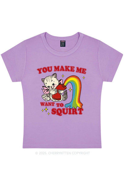 You Make Me Squirt Y2K Baby Tee Cherrykitten