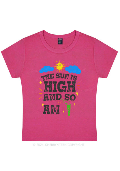 I Am High Y2K Baby Tee Cherrykitten