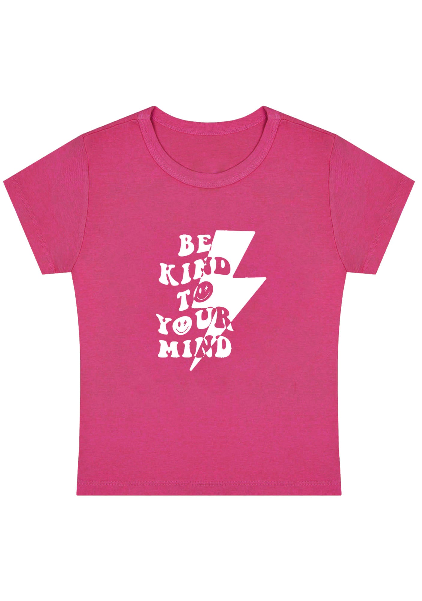 Curvy Be Kind To Your Mind Lightning Baby Tee