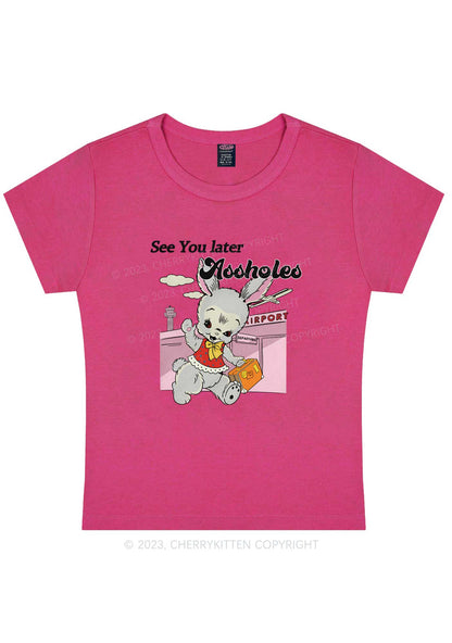 See You Bunny Y2K Baby Tee Cherrykitten