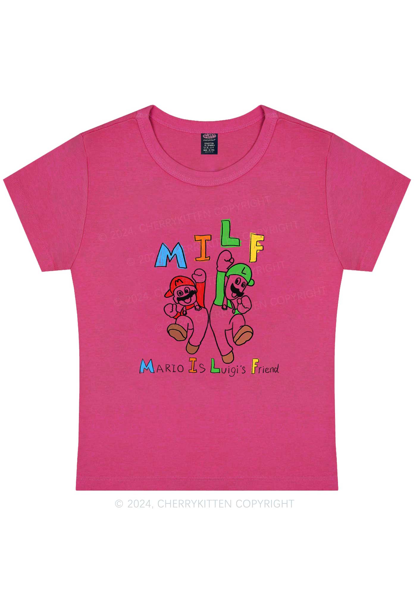 Mxxf Friends Y2K Baby Tee Cherrykitten