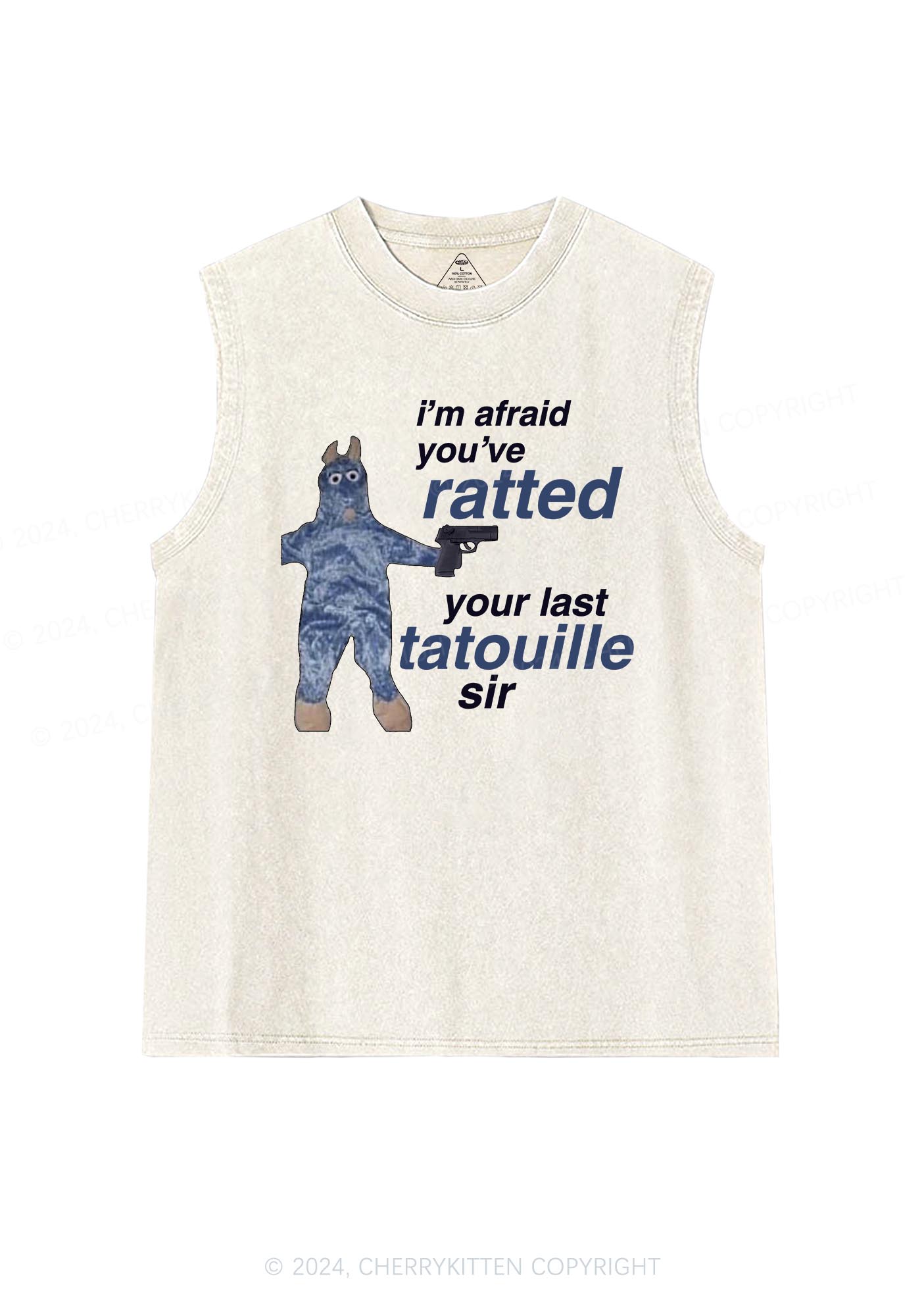 Ratted Last Tatouille Y2K Washed Tank Cherrykitten