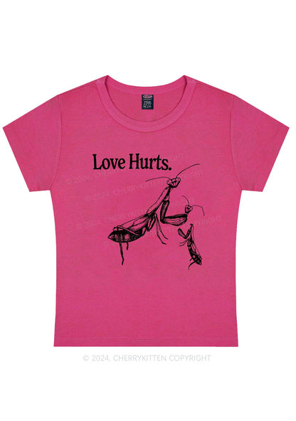 Love Hurts Y2K Valentine's Day Baby Tee Cherrykitten