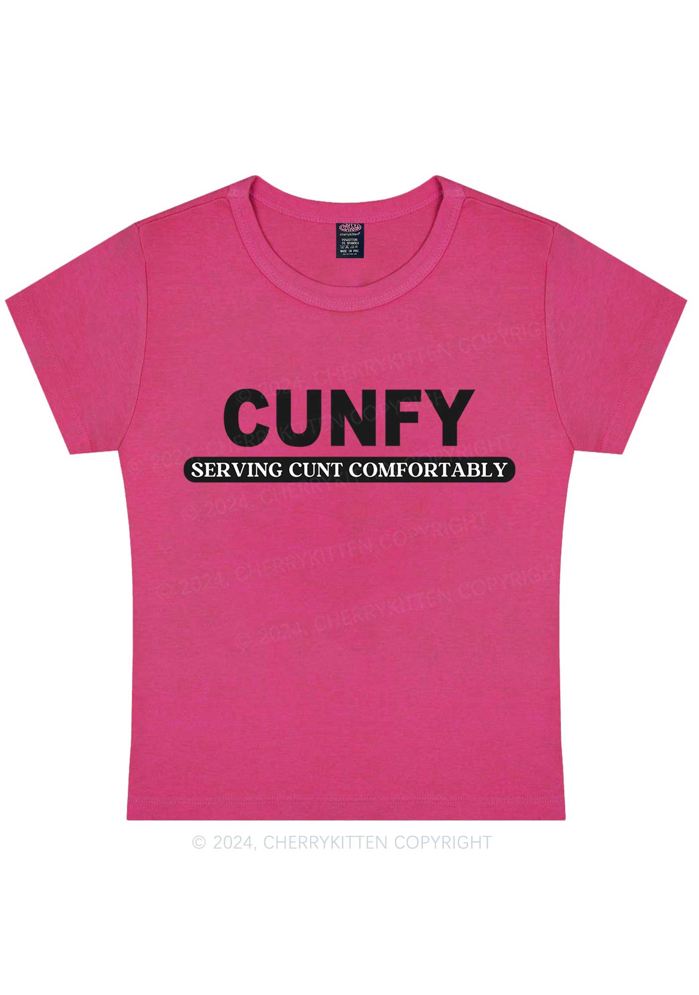 Cunfy Y2K Baby Tee Cherrykitten