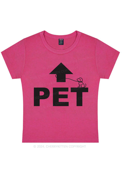 Pet Dog Y2K Baby Tee Cherrykitten