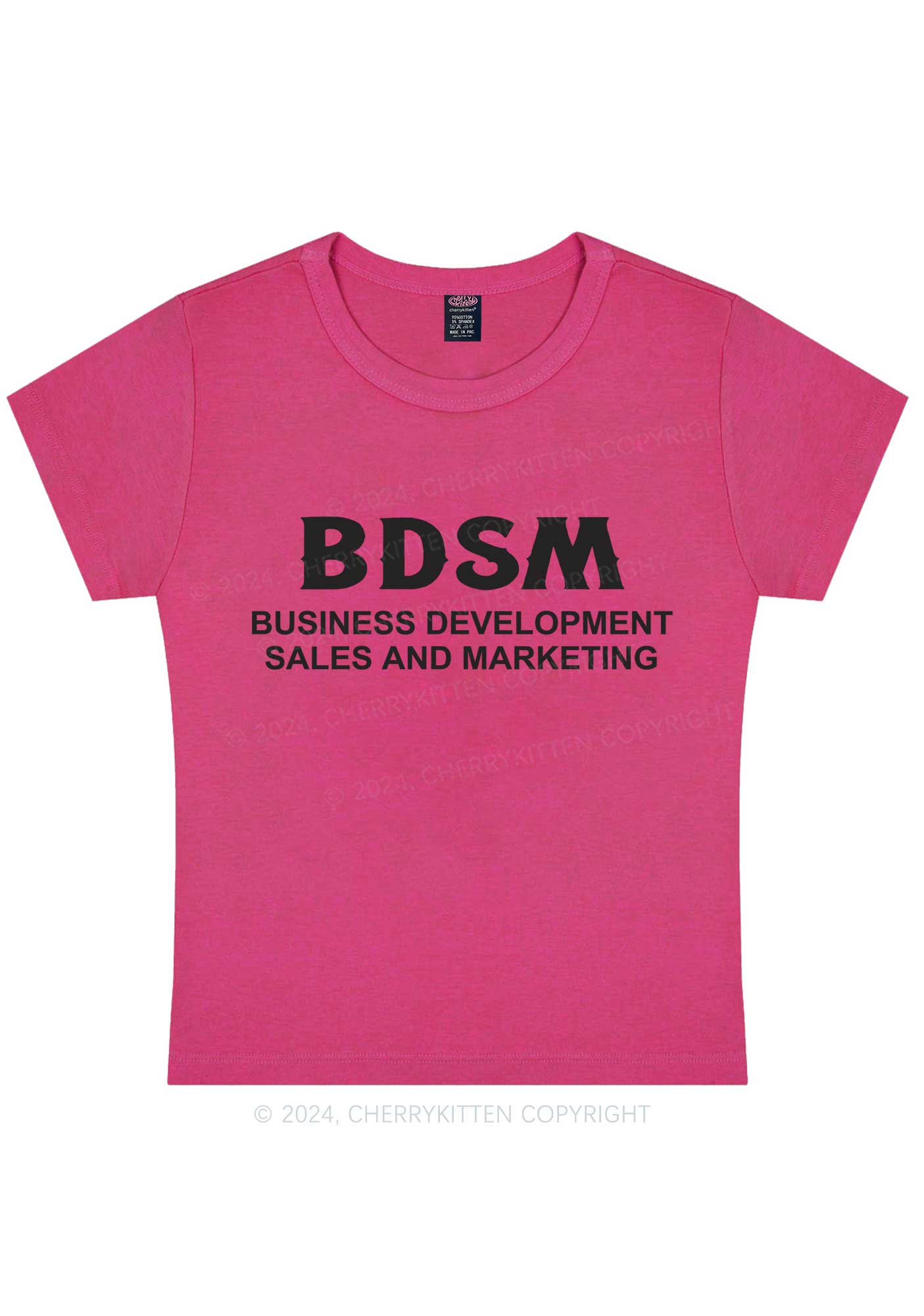 Business Development Y2K Baby Tee Cherrykitten