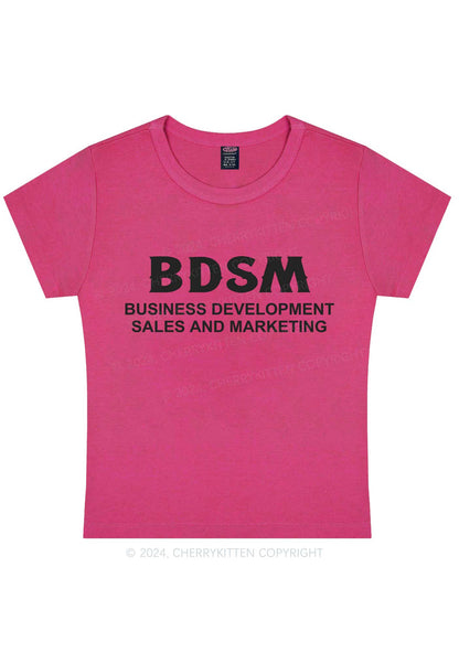 Business Development Y2K Baby Tee Cherrykitten