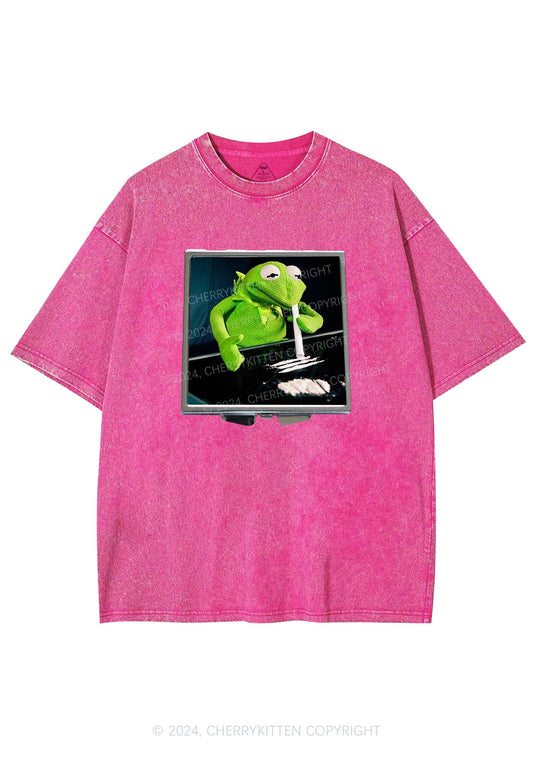 Special Cola Frog Y2K Washed Tee Cherrykitten