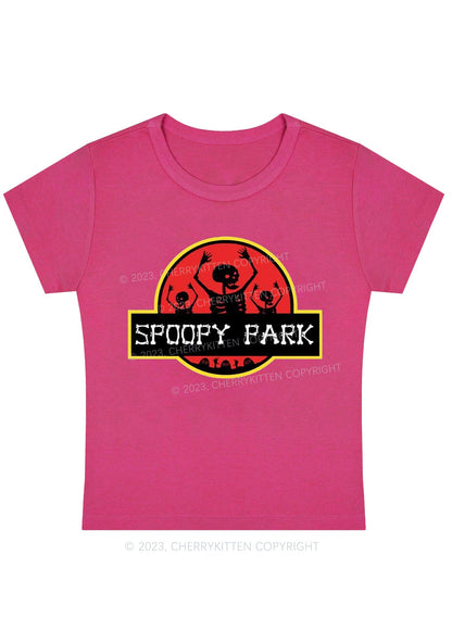 Spoopy Park Halloween Baby Tee Cherrykitten