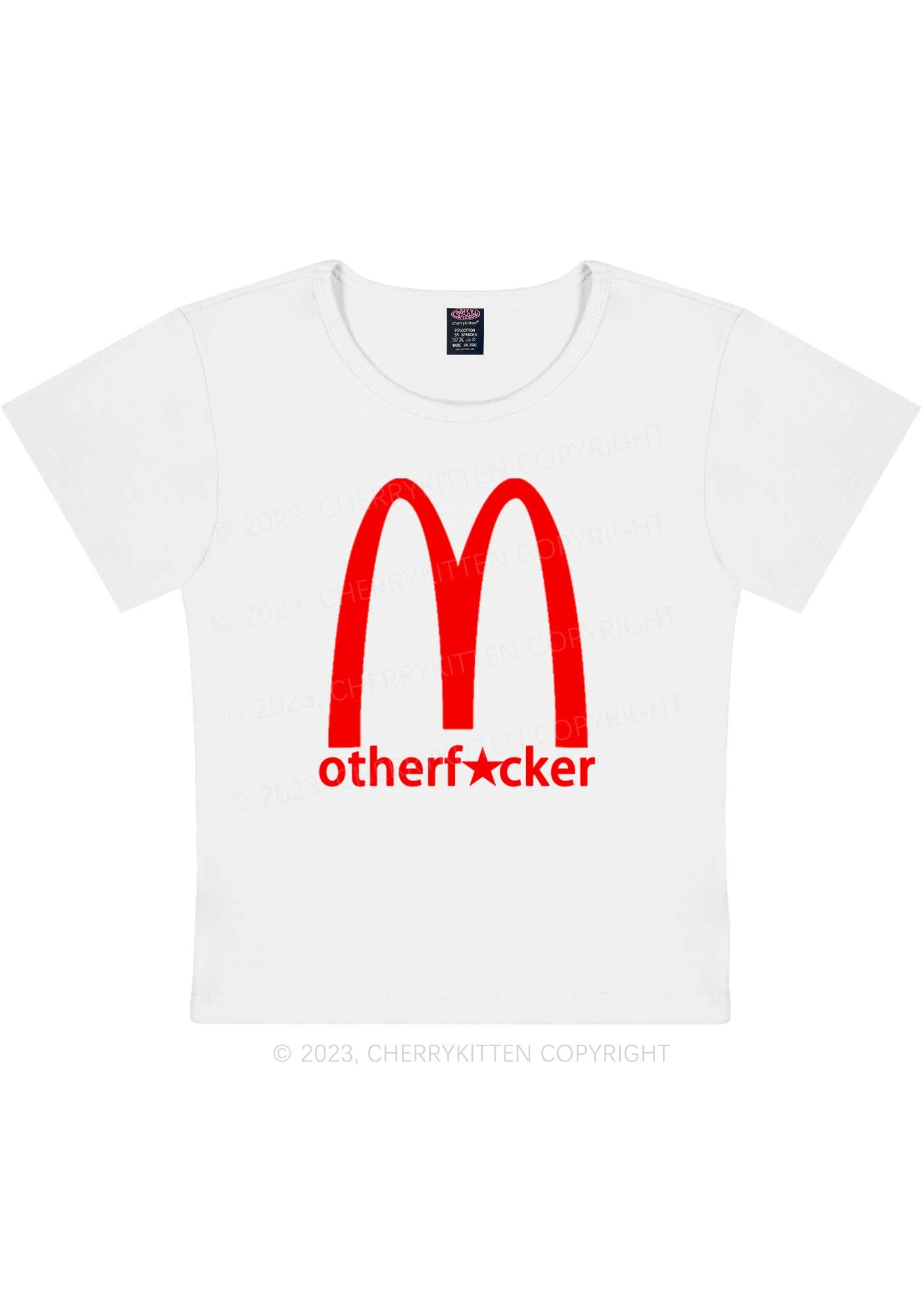 Big Motherfxcker Y2K Baby Tee Cherrykitten