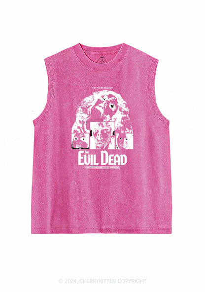 Halloween The Evil Dead Y2K Washed Tank Cherrykitten