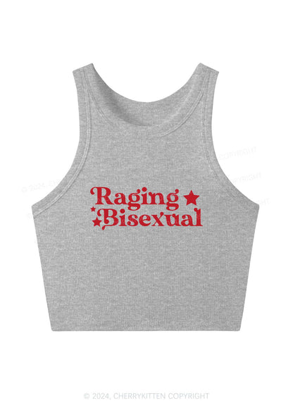 Raging Bisexual Stars Y2K Crop Tank Top Cherrykitten