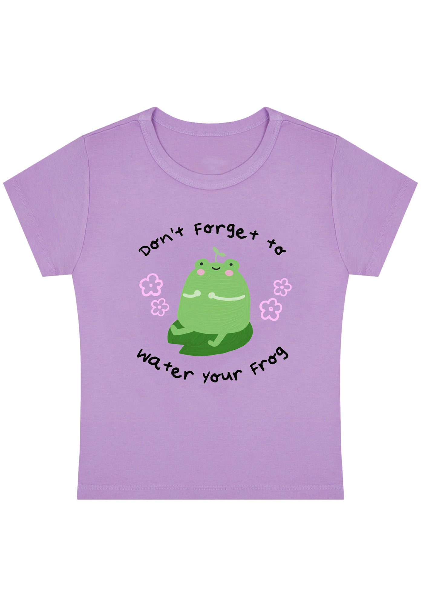 Curvy Don't Forget To Water Your Frog Baby Tee