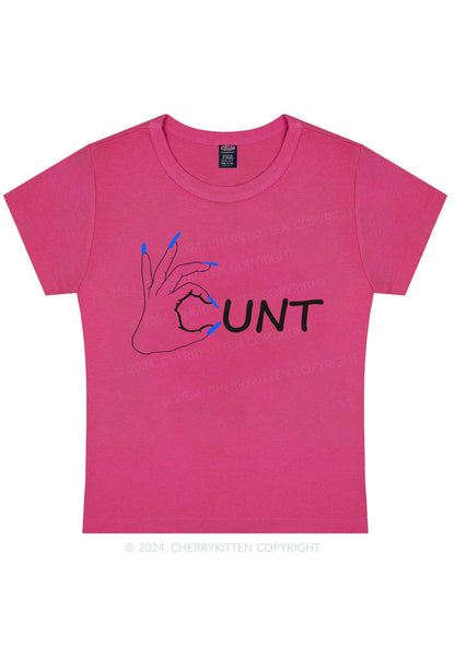 Clever Cxxt Y2K Baby Tee Cherrykitten