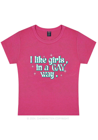 Curvy Like Girls In Gay Way Y2K Baby Tee Cherrykitten