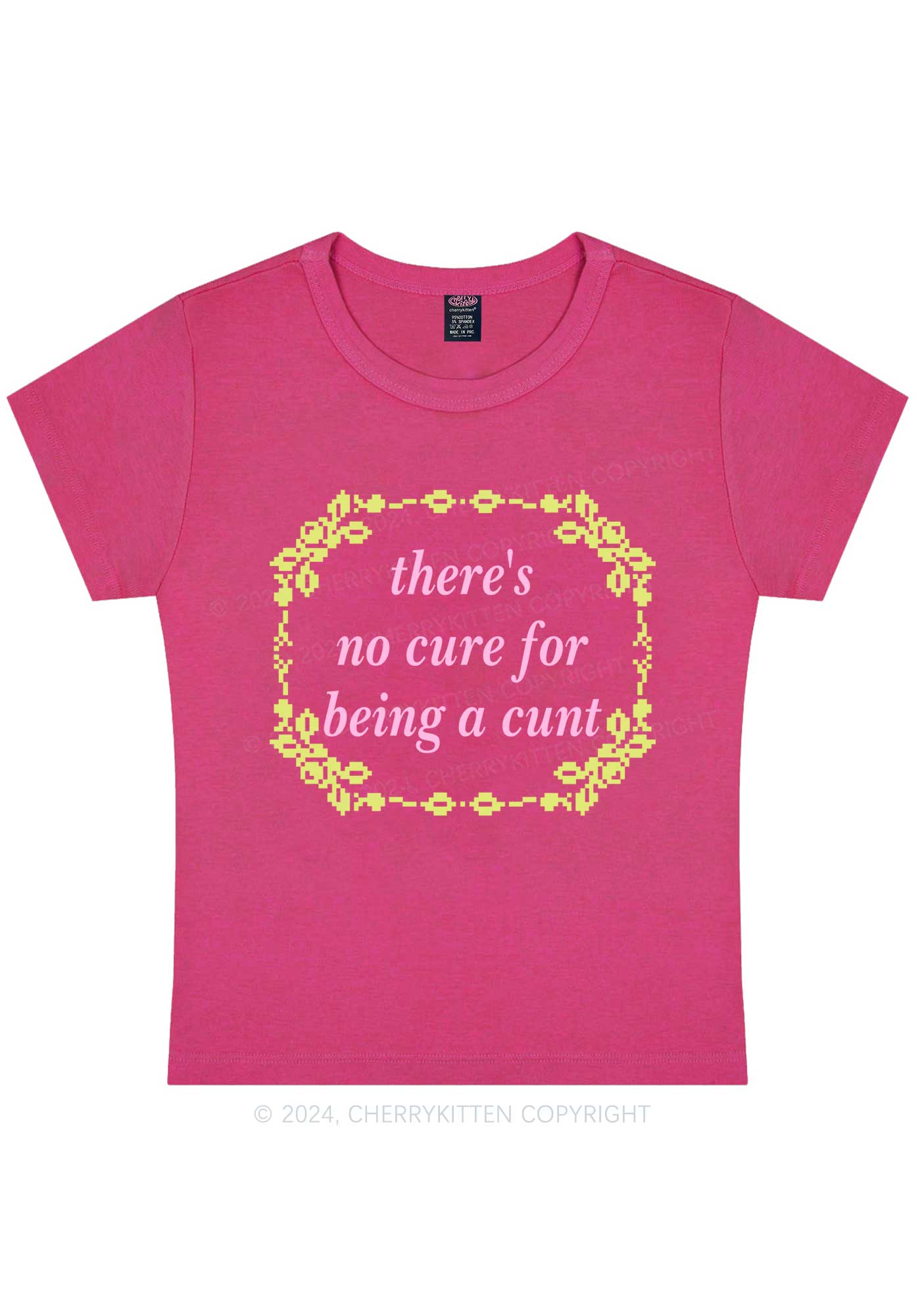 No Cure For Cxxt Y2K Baby Tee Cherrykitten