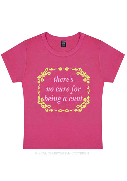 No Cure For Cxxt Y2K Baby Tee Cherrykitten