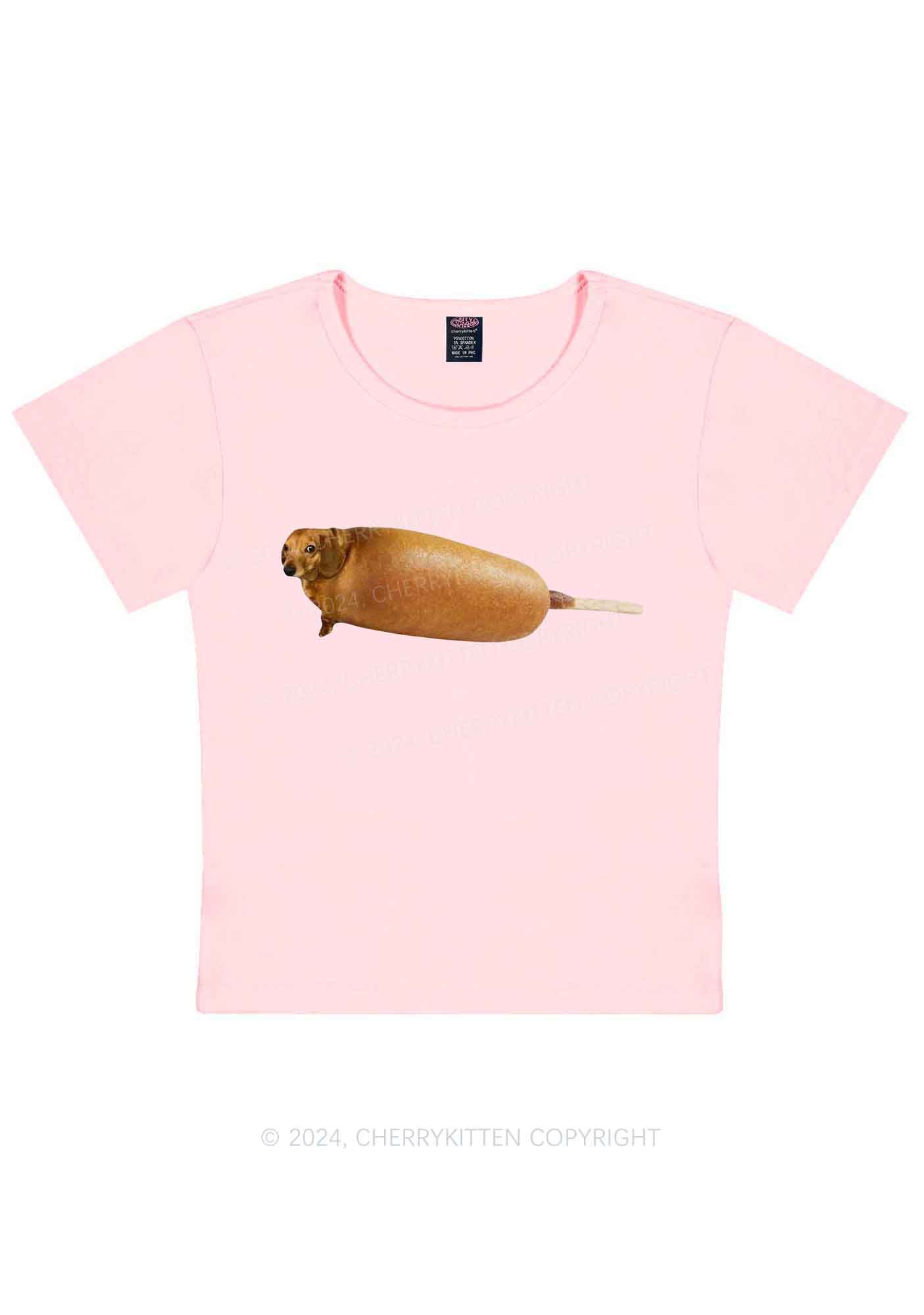 Corn Dog Y2K Baby Tee Cherrykitten