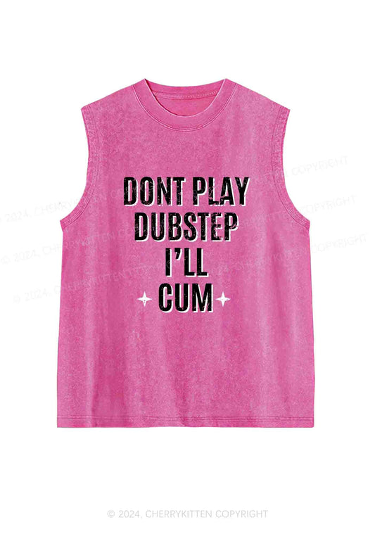 Dont Play Dubstep Y2K Washed Tank Cherrykitten