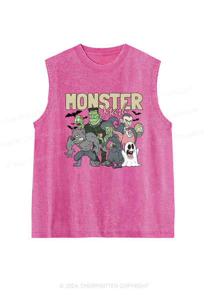 Halloween Monster Y2K Washed Tank Cherrykitten