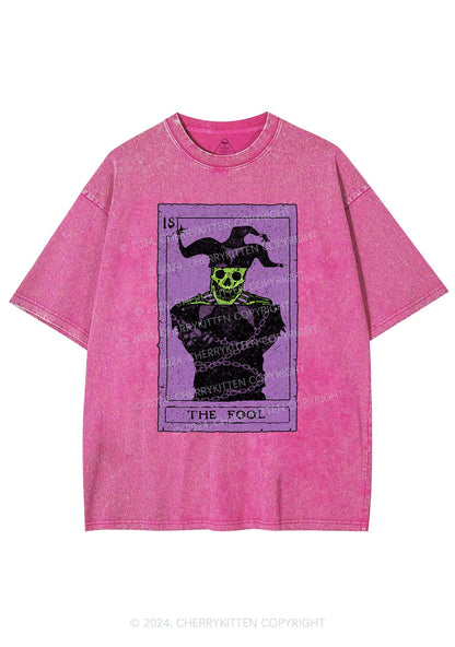 Halloween The Fool Y2K Washed Tee Cherrykitten