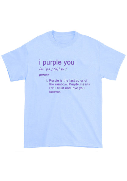 I Purple You Meaning Bangtan Kpop Chunky Shirt