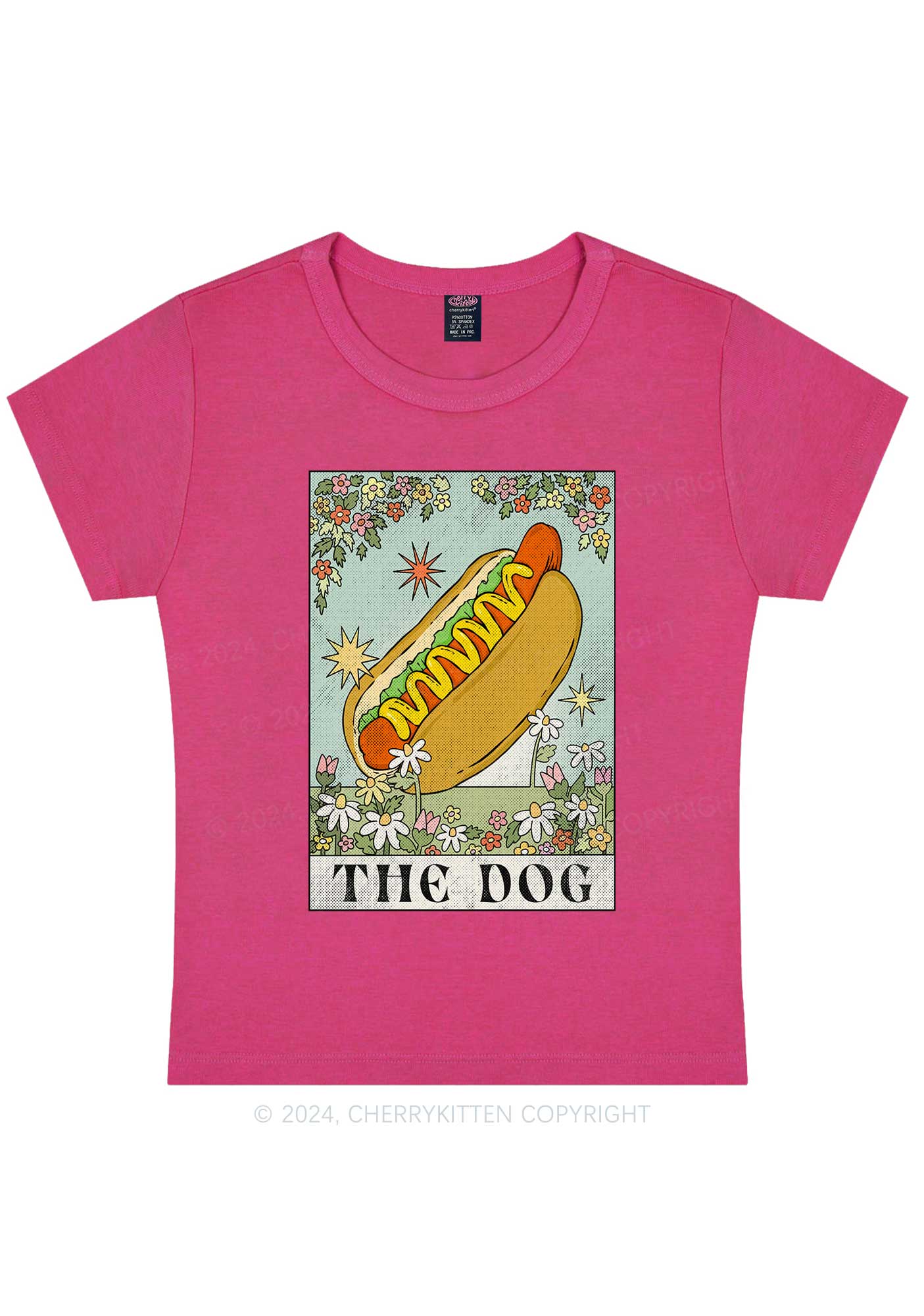 The Hot Dog Y2K Baby Tee Cherrykitten