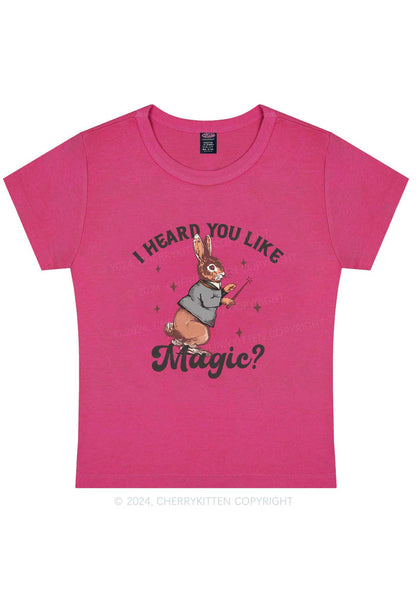 Curvy I Heard You Like Magic Y2K Baby Tee Cherrykitten