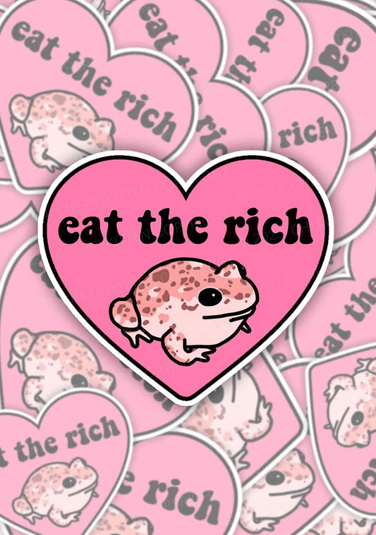 Eat The Rich 1Pc Y2K Sticker Cherrykitten